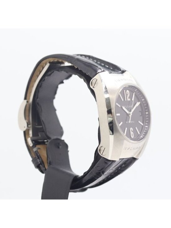 Bvlgari Ergon Automatic Date Black Dial Watch Nam